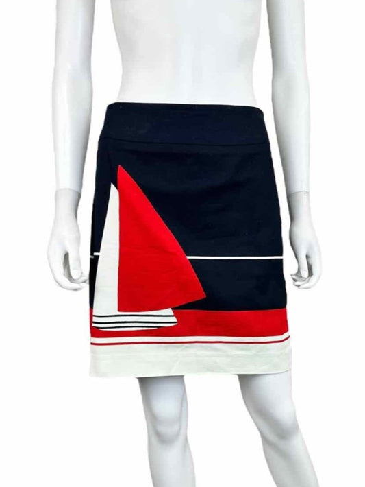 Talbots NWT Navy Sailboat Pencil Skirt Size 2P