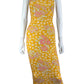 Novella Royale Yellow Floral Maxi Dress Size XS