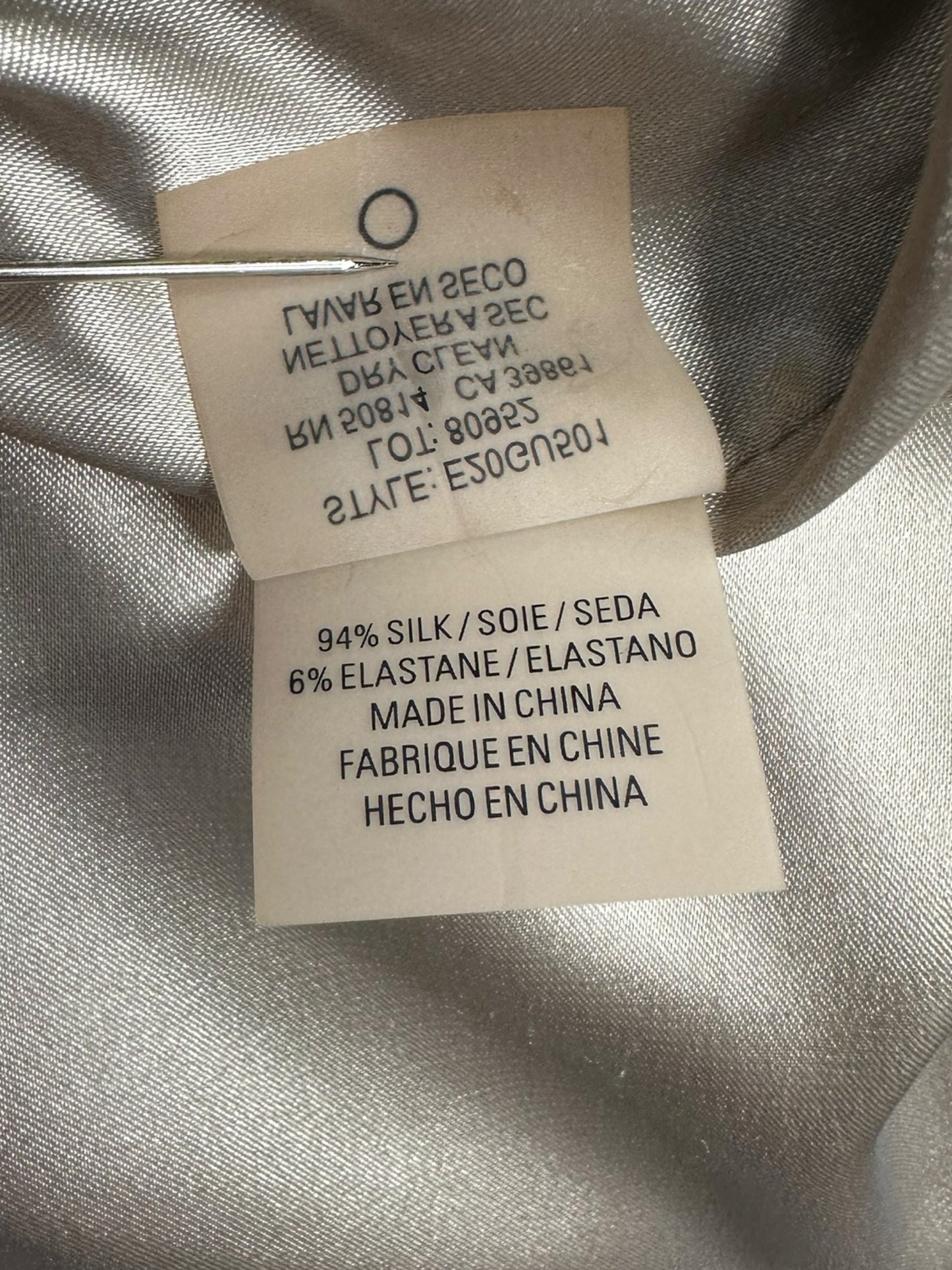 ELIE TAHARI Silk Floral Shell Size S