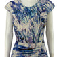 Gabriella Cadena Purple Marbled Over Cocktail Dress Size 4