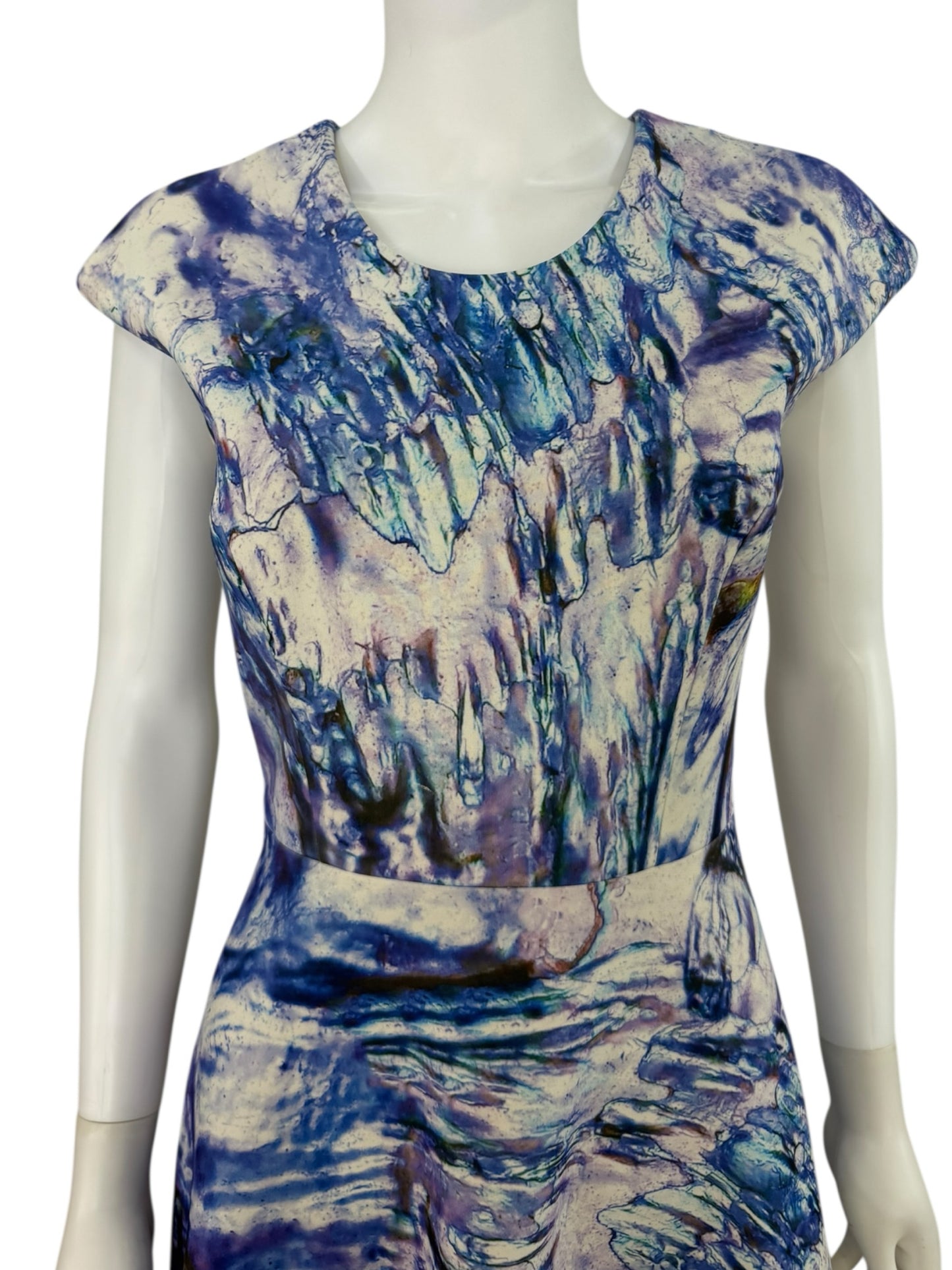 Gabriella Cadena Purple Marbled Over Cocktail Dress Size 4