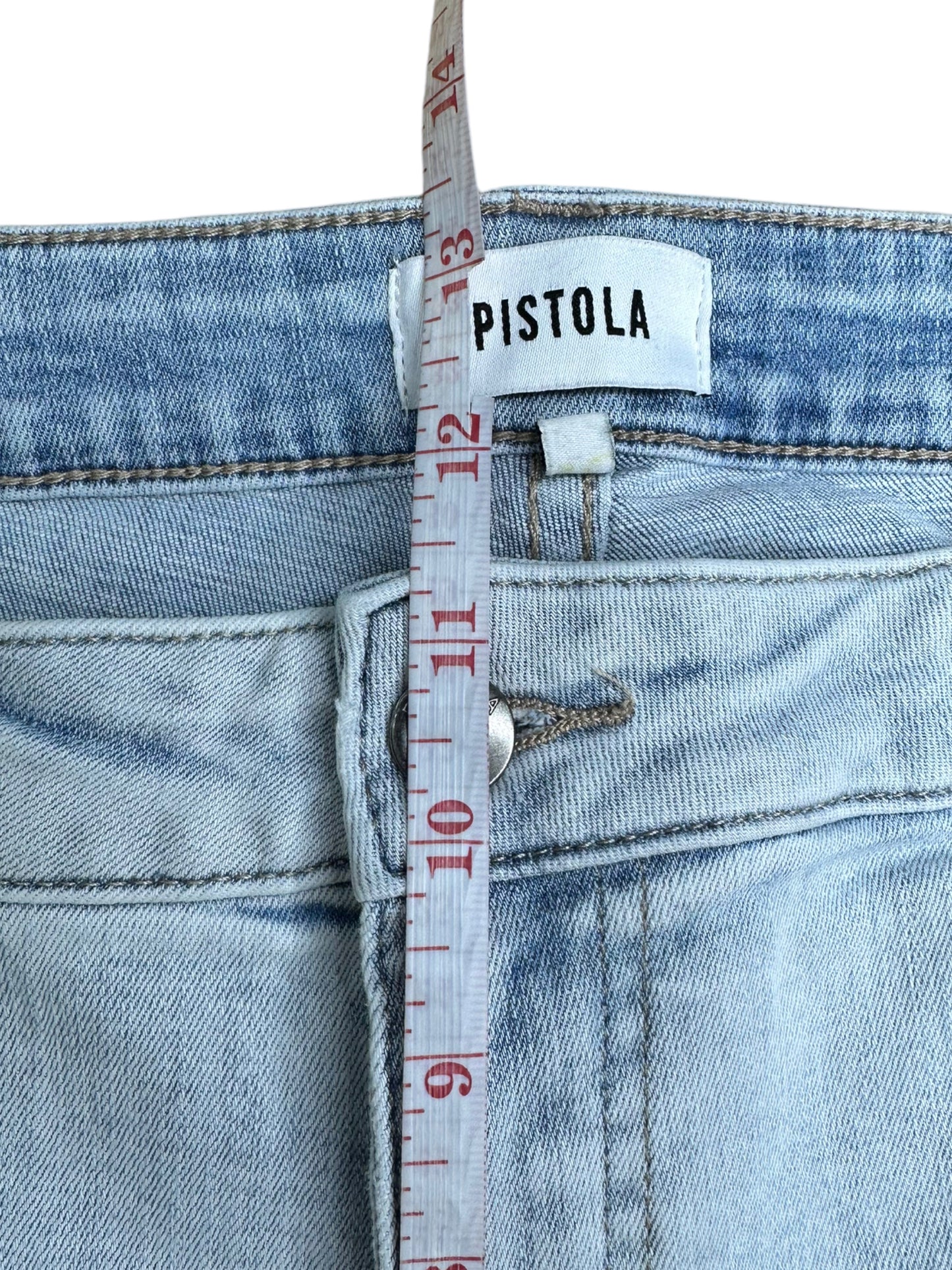 PISTOLA Light Wash Distressed Skinny Jean Size 33