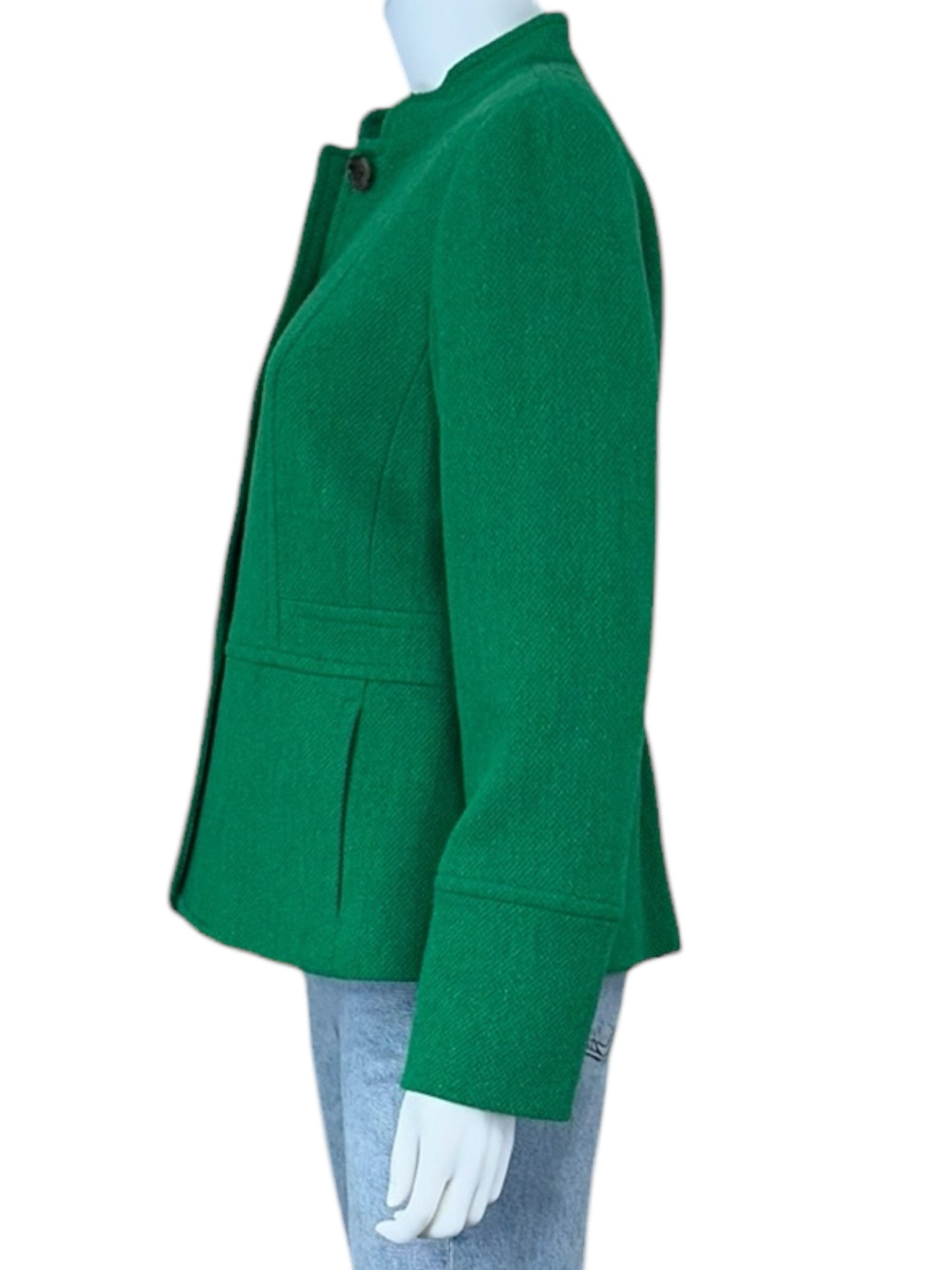 Talbots Green Wool Blend Jacket Size 6