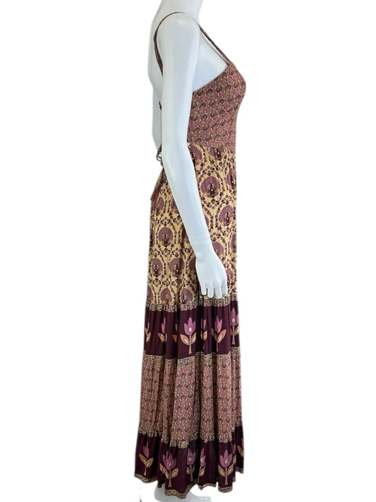 Spell & the Gypsy Cream and Purple Casual Dress Size XS