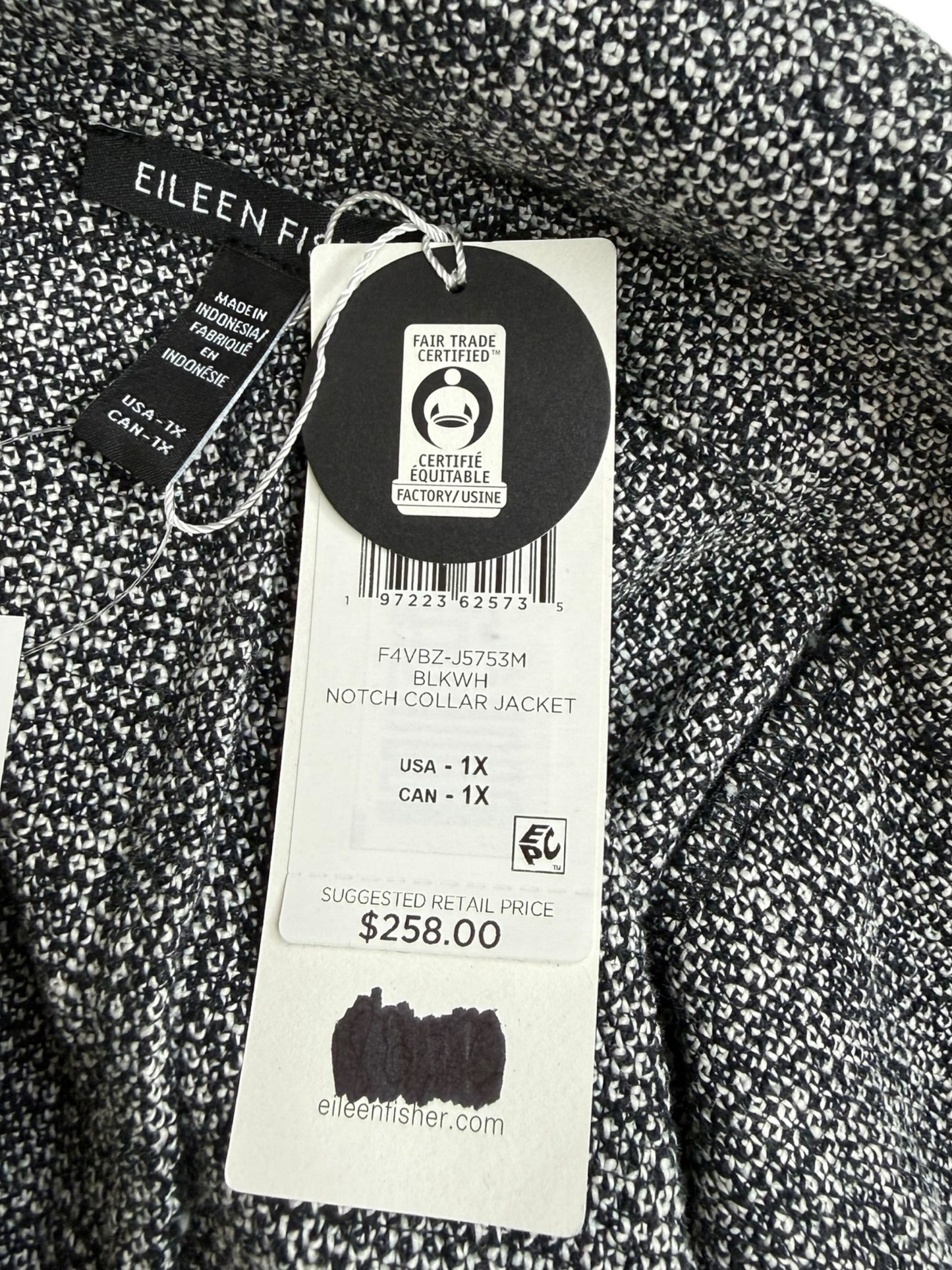 EILEEN FISHER Size 1X Jacket- Casual