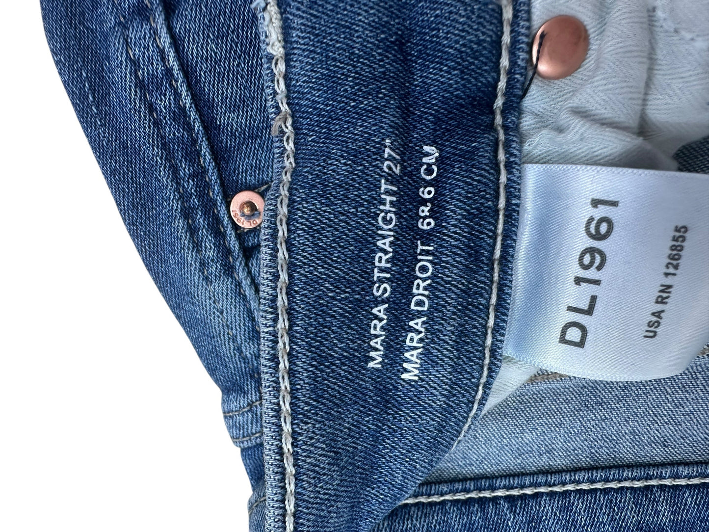 DL1961 Blue Mara Straight Leg Jeans Size 27