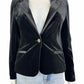 Draper James Black Velvet Blazer Size XS