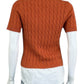 j. society Orange Cable Knit Sweater Size S