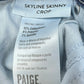 PAIGE Blue Skyline Skinny Crop Jeans Size 28