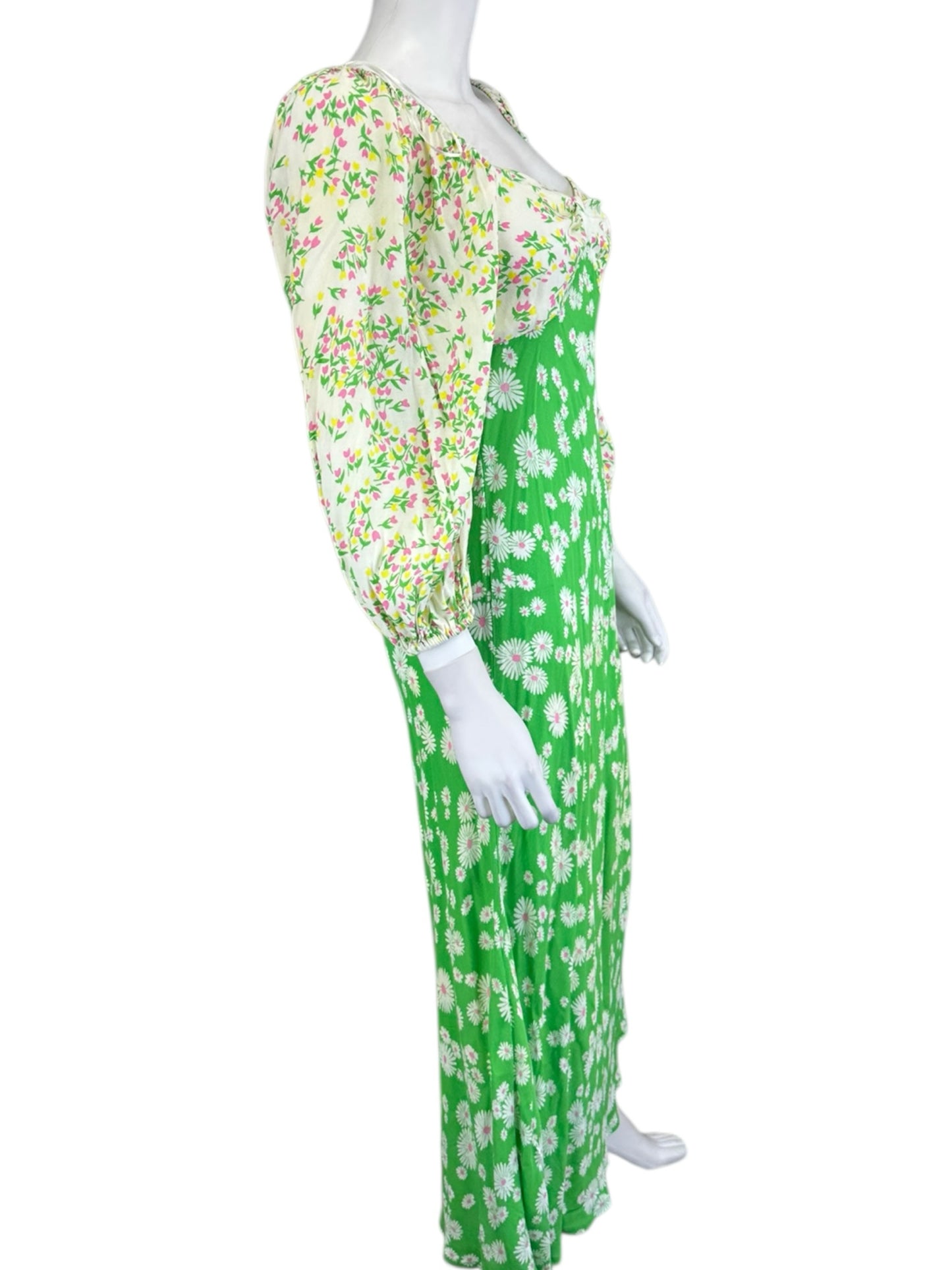 Rixo Floral Patterned Casual Dress Size 4