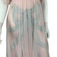 LOVE SHACK FANCY Pink Sheer Maxi Dress With Bow Size 0