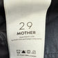 MOTHER Black High Waisted Looker Ankle Fray "Guilty Glitter Racer" Jeans Size 29
