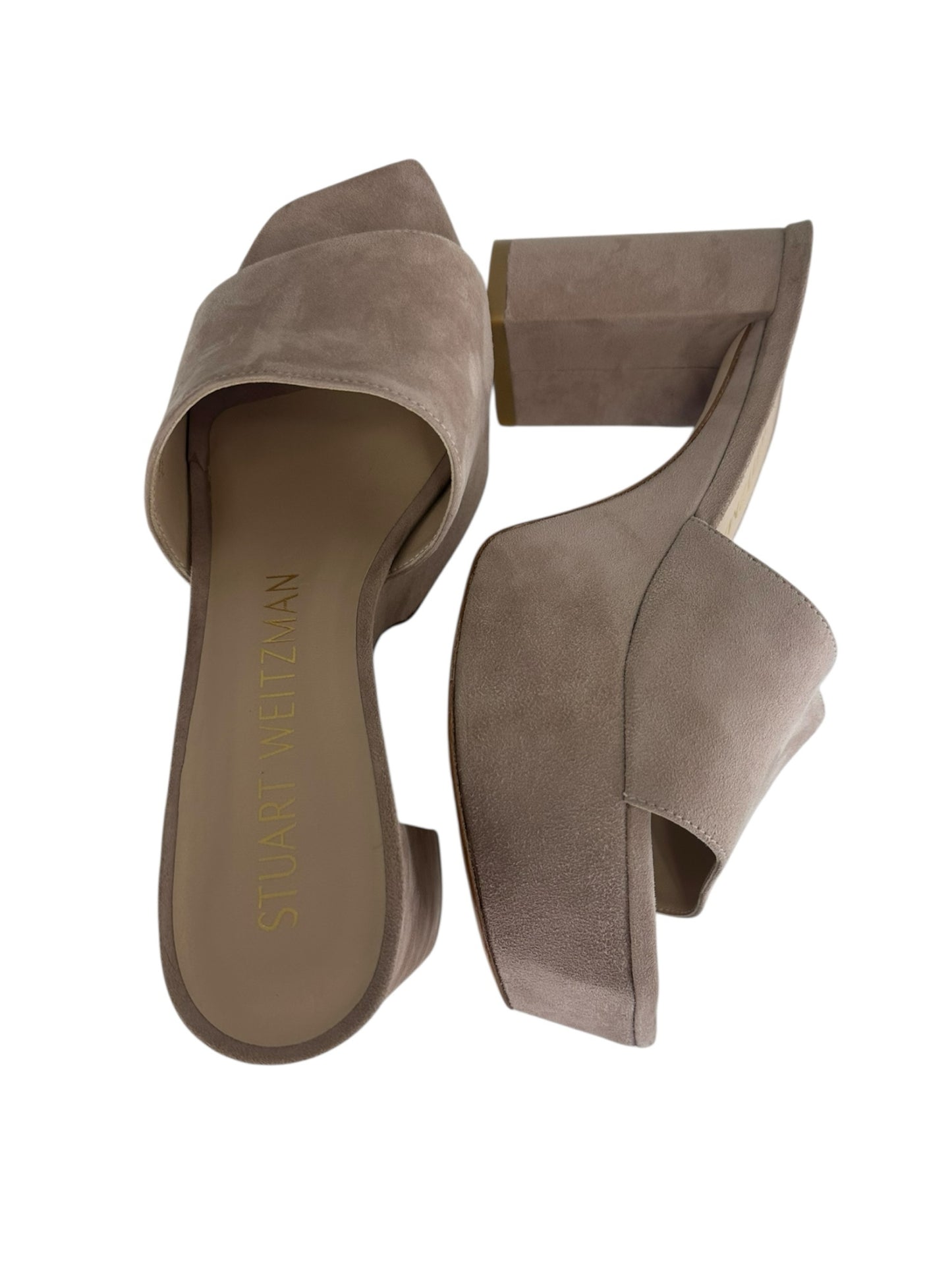 STUART WEITZMAN Lilac Suede Platform Sandal Pump Size 9