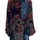 Johnny Was Velvet Print Tunic Size L