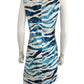 Tommy Bahama NWT Blue Darcy Zebra Print Dress Size S