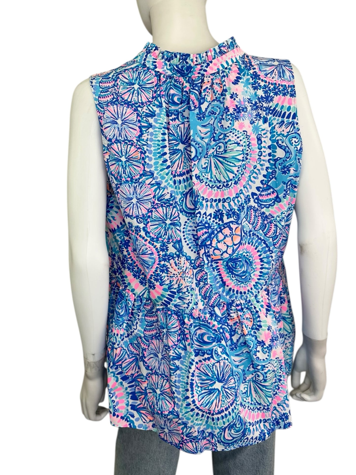 Lilly Pulitzer Paisley Print Blouse Size XL