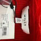 MILLY NWT Ruby Red Feather Top Size M