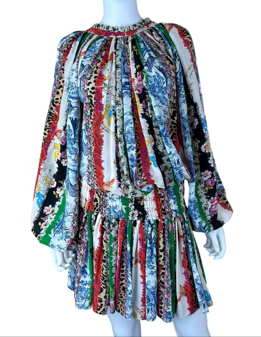 ZADIG & VOLTAIRE Rocade 100% Silk Print Dress Size S
