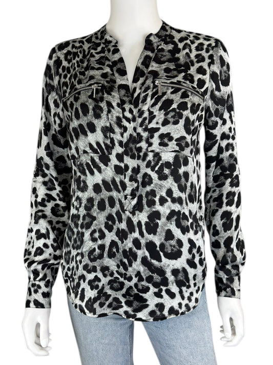 MICHAEL Michael Kors Leopard Print Blouse Size XS