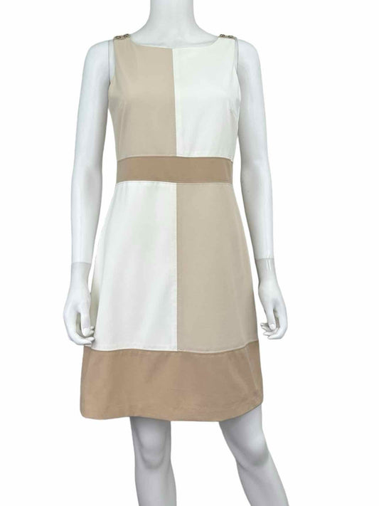 White House Black Market Sleeveless Colorblock Dress Size 2