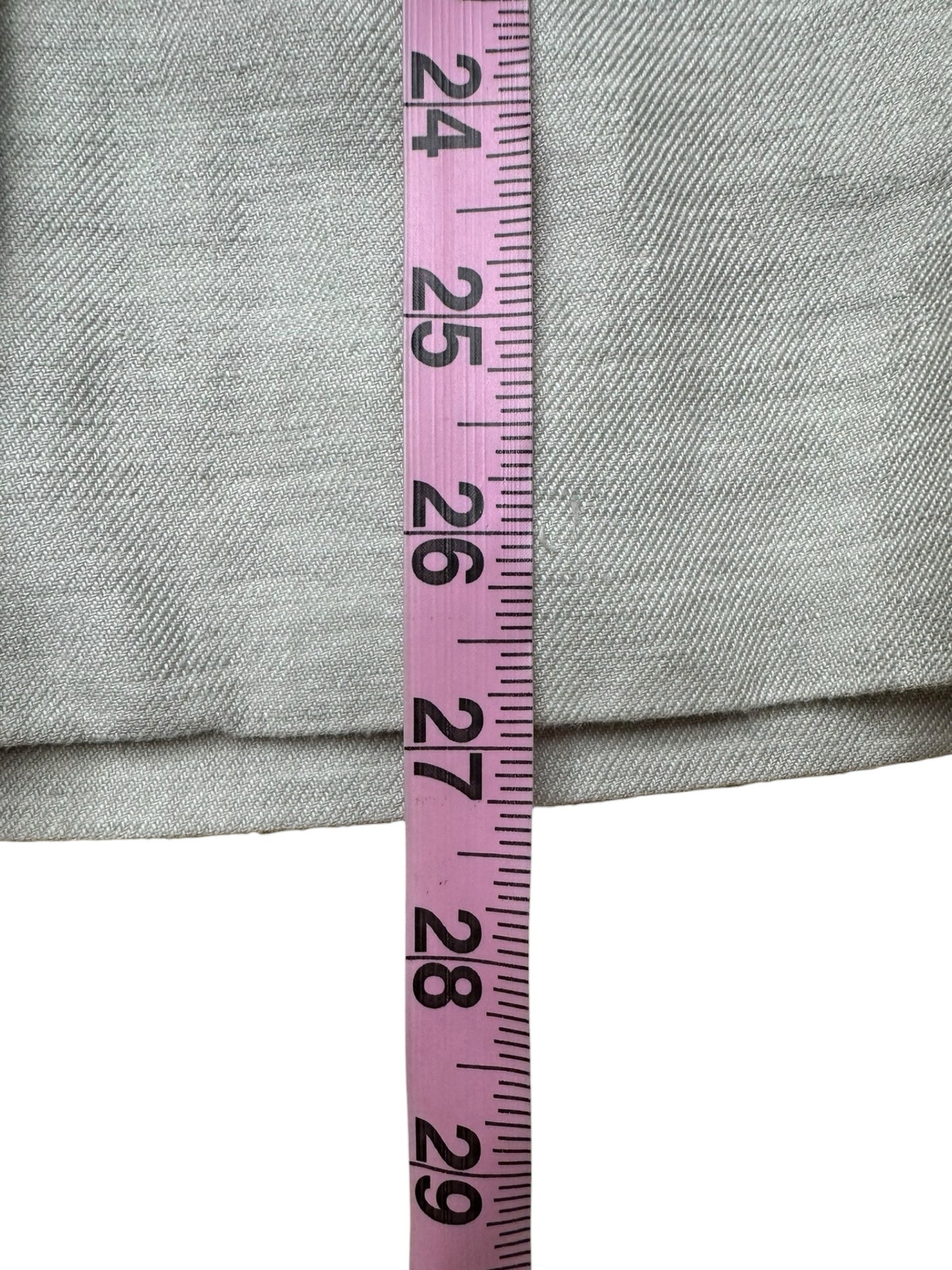 AllSaints Tan Linen Double Breasted Sammie Blazer Size 2