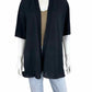 EILEEN FISHER Black Organic Linen Sweater Cardigan Size XS