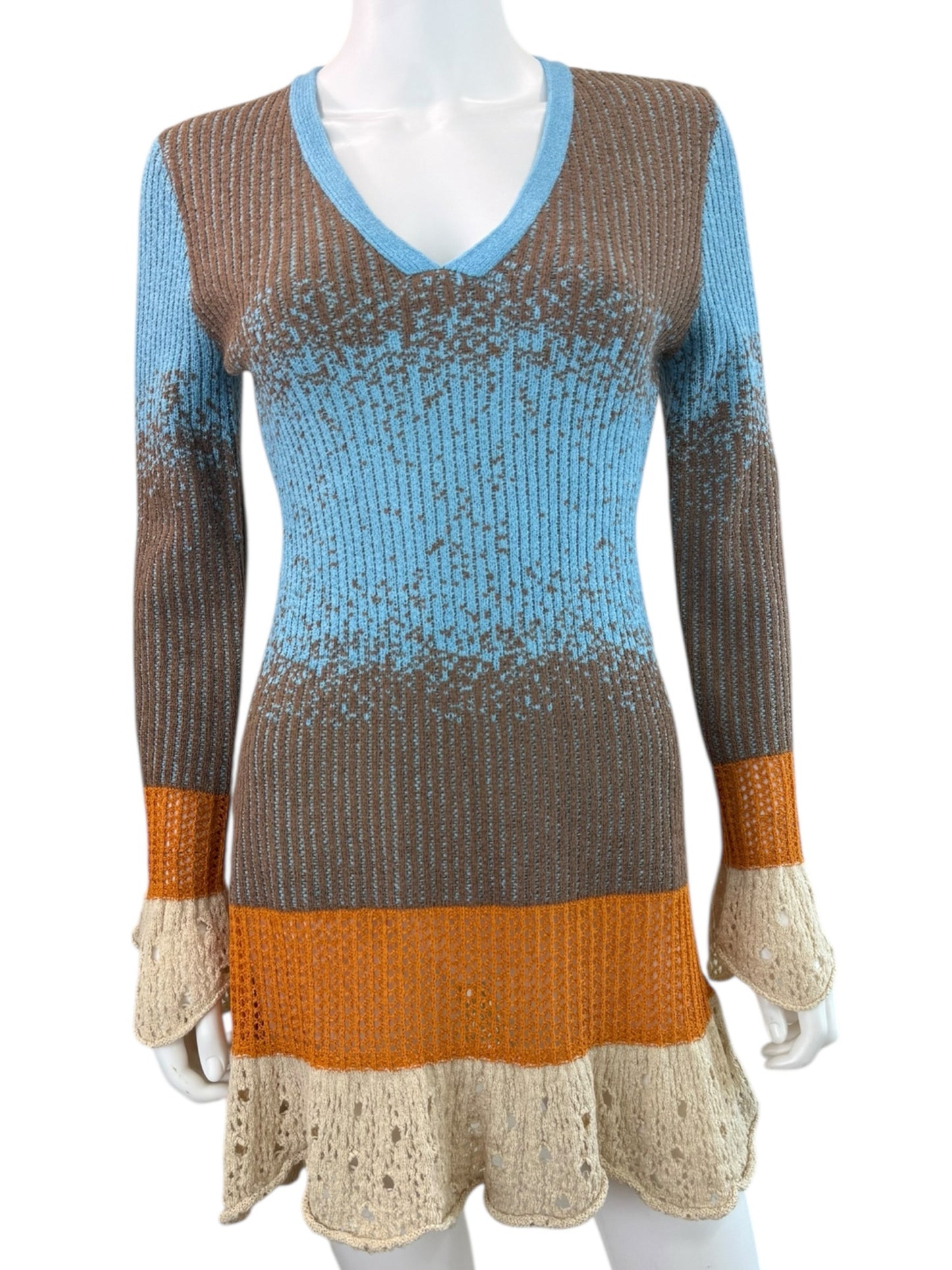 YOHERS NWT Textured Harmony Linen Blend Sweater Dress Size M