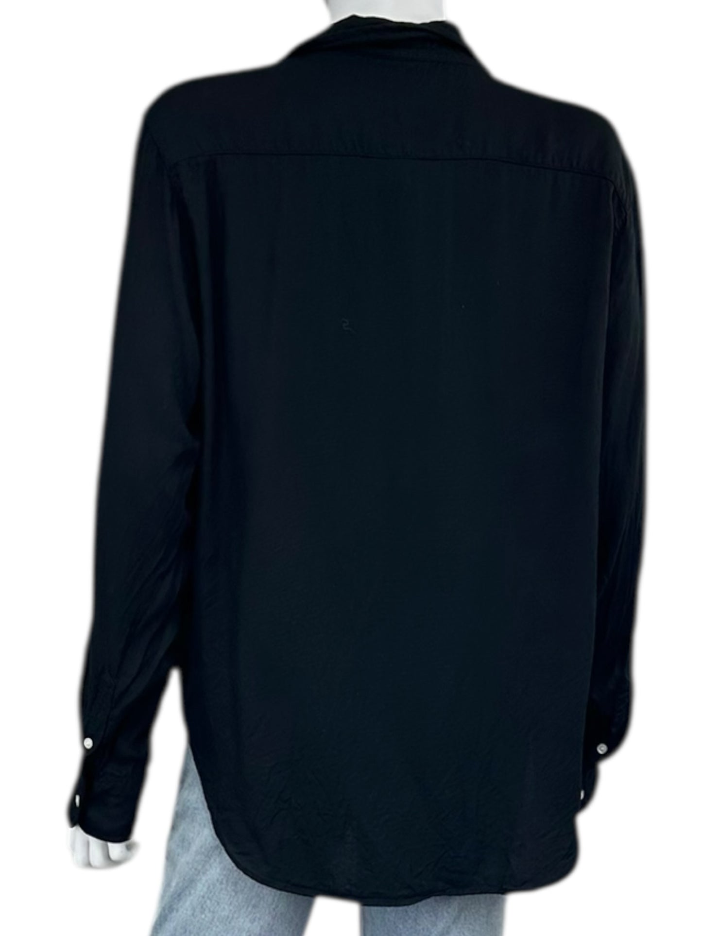 Frank & Eileen Black Button-Down Shirt Size M