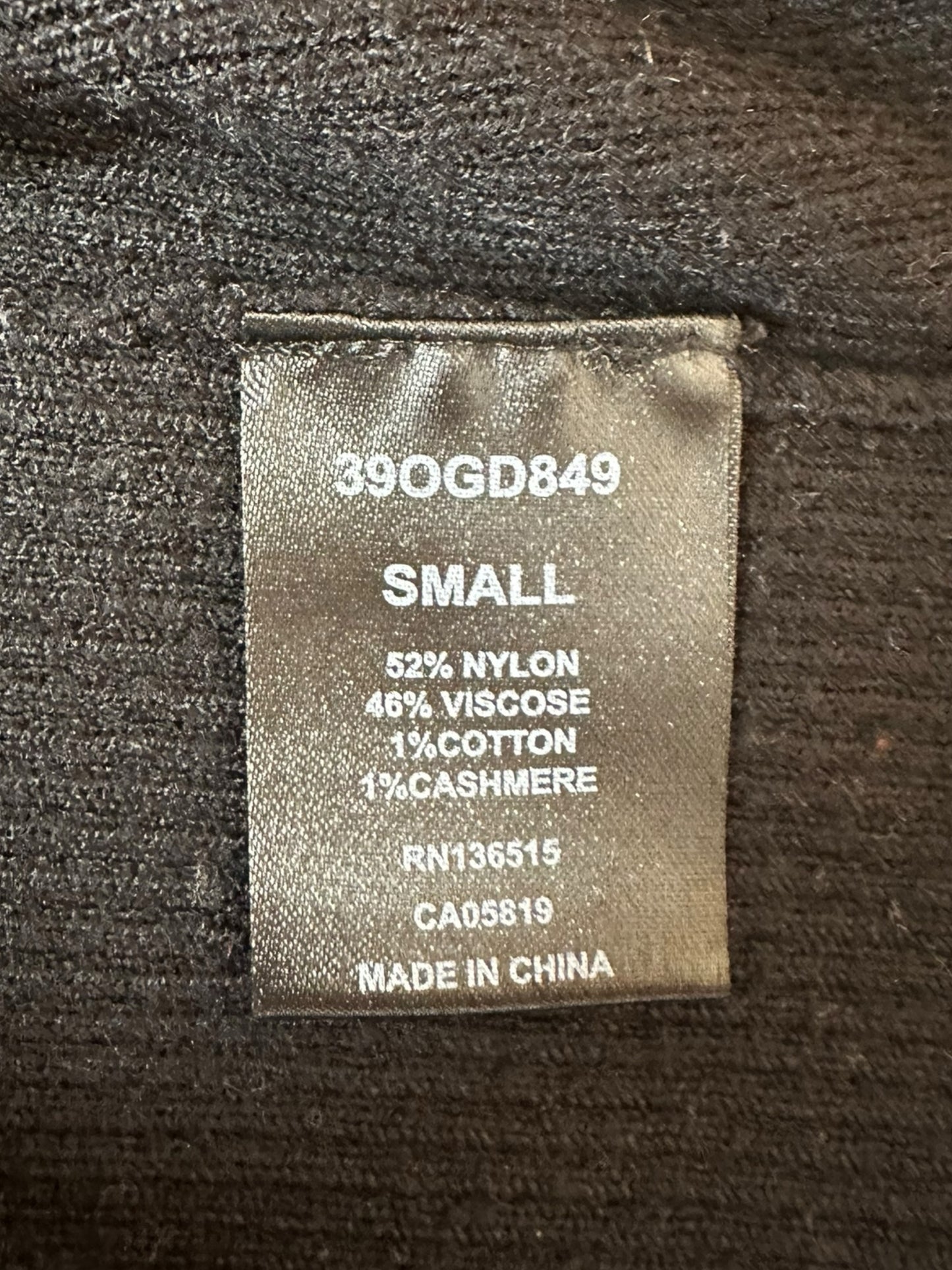 one grey day Black Ribbed Sweater Size S