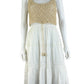 anthropologie Cream Crochet Eyelet Sundress Size S