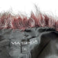 Via Spiga Burgundy Faux Fur Vest Size XL