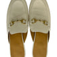 Gucci Cream Leather Princetown Mule Size 37.5