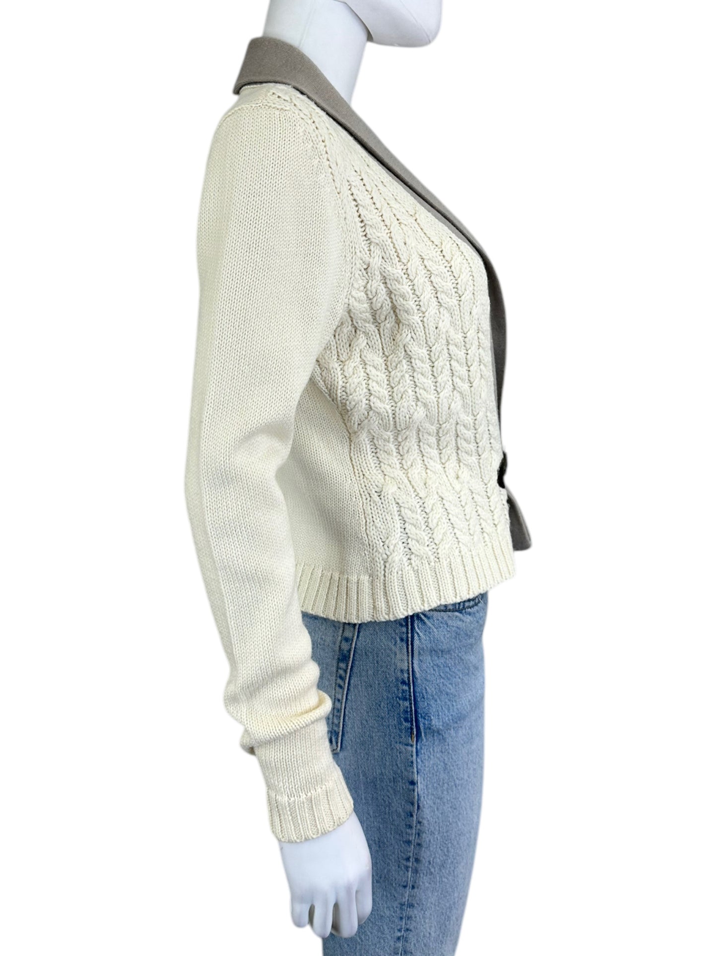 ANTONIO MELANI Cable Knit Cardigan Size S