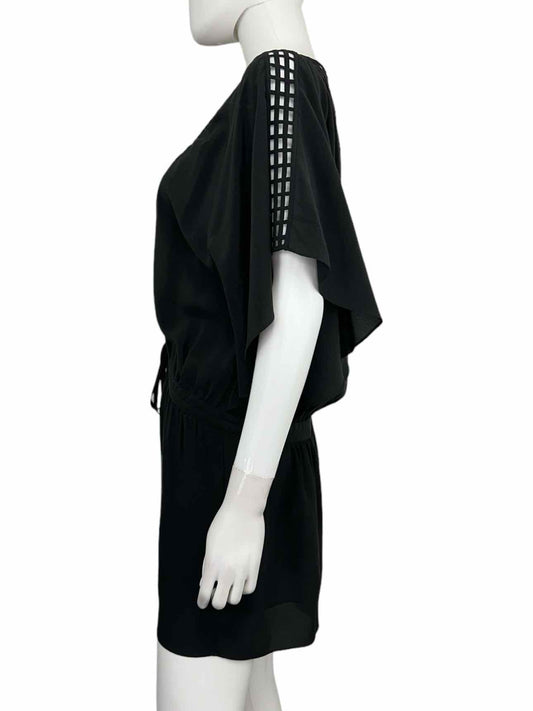 LEIFSDOTTIR Black 100% Silk Mini Dress Size 2