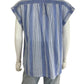 velvet BY GRAHAM & SPENCER Blue Striped Blouse Size S