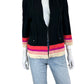 MING WANG Black Striped Cardigan Size M