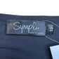 Sympli Gray Floral Laser Cut Tunic Size 10