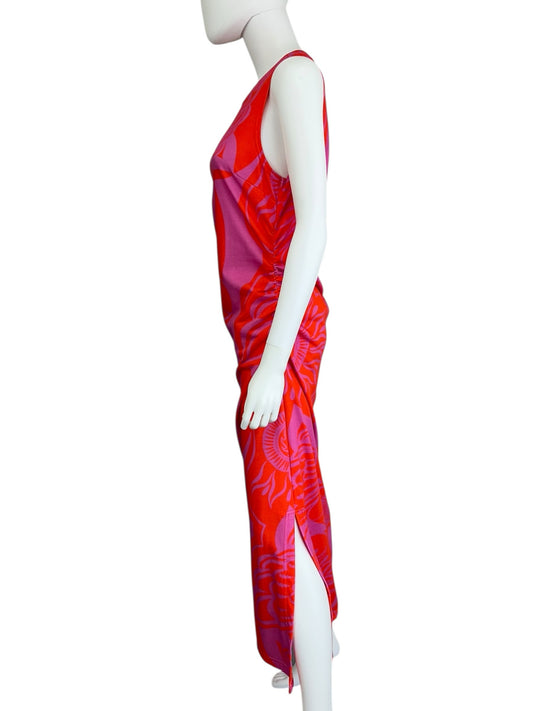 Alden Adair NWT Red Print Maxi Dress Size S
