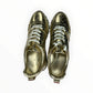 Louis Vuitton Gold Monogram Leather Run Away Sneakers Size 37