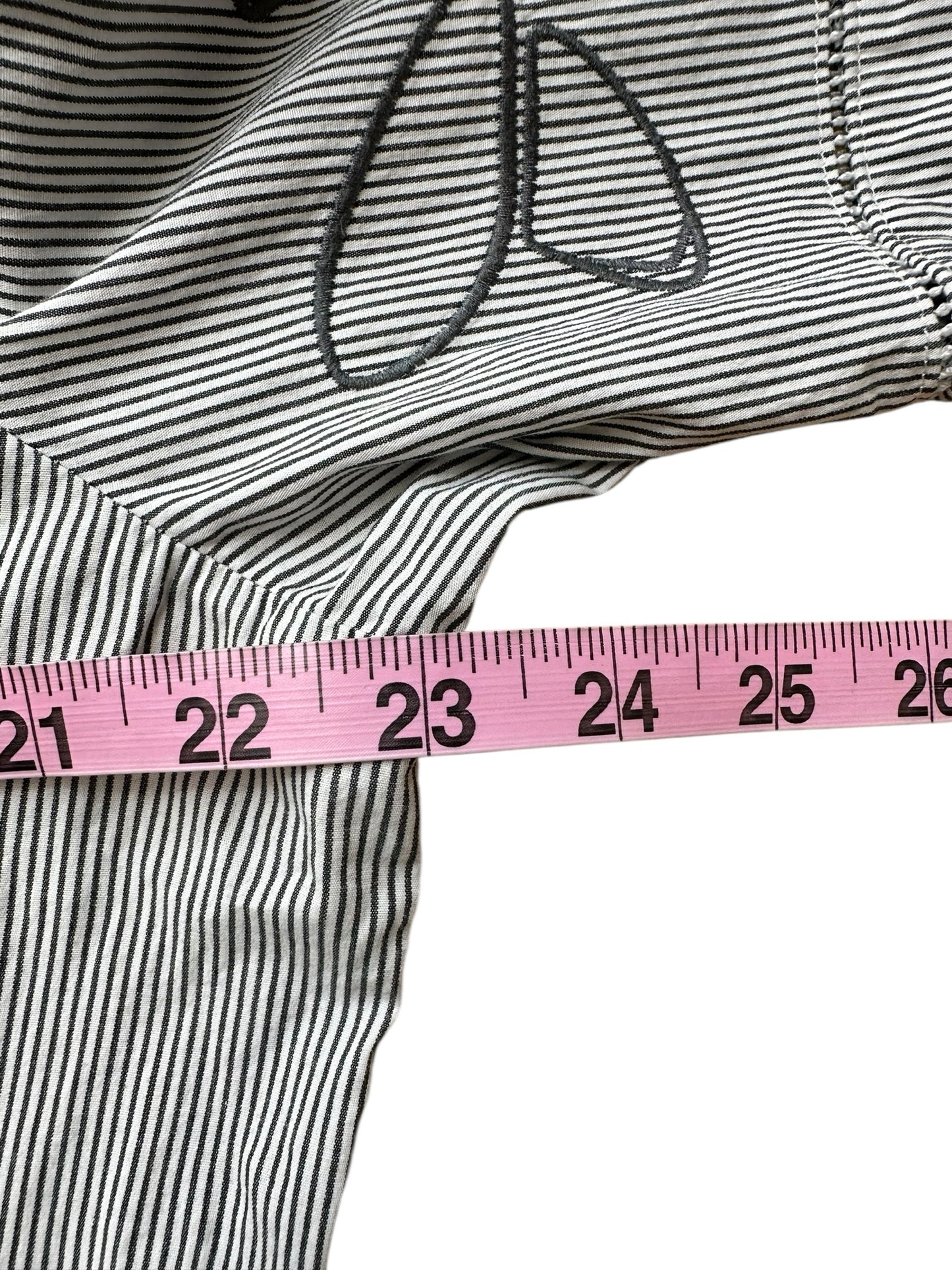 LAFAYETTE 148 NEW YORK Gray Striped Button-Down Shirt Size XL