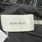 idem ditto Black Plaid Tweed Doublebreasted Coat Size S