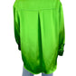 House of Harlow 1960 Green Satin Button-Down Size L