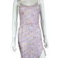 LOVE SHACK FANCY Purple Sheer Floral Mini Dress Size XS