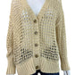J. Crew NWT Buff Montauk Open Knit Sweater Cardigan Size XS