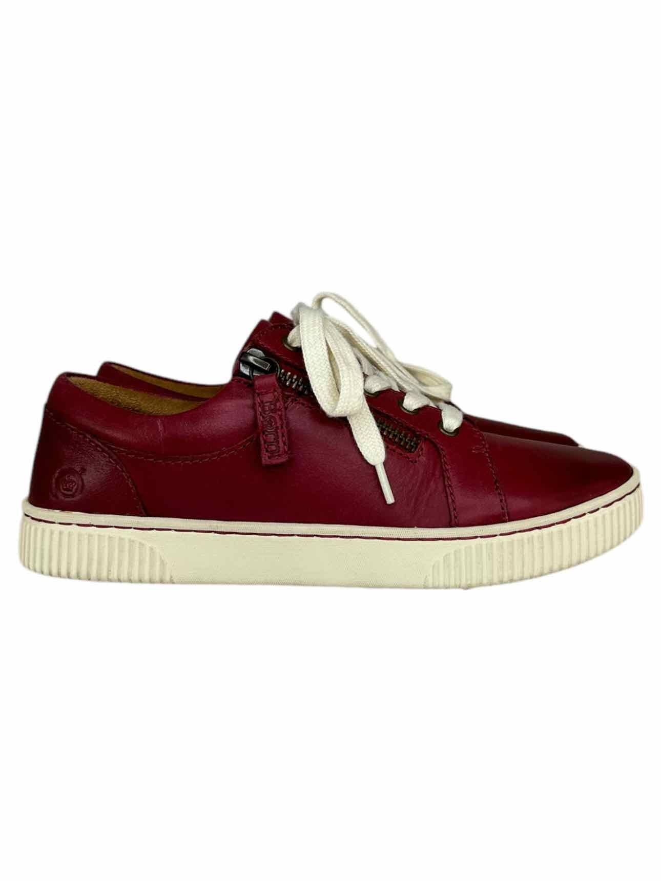 Born Red Leather Paloma Sneakers Size 6