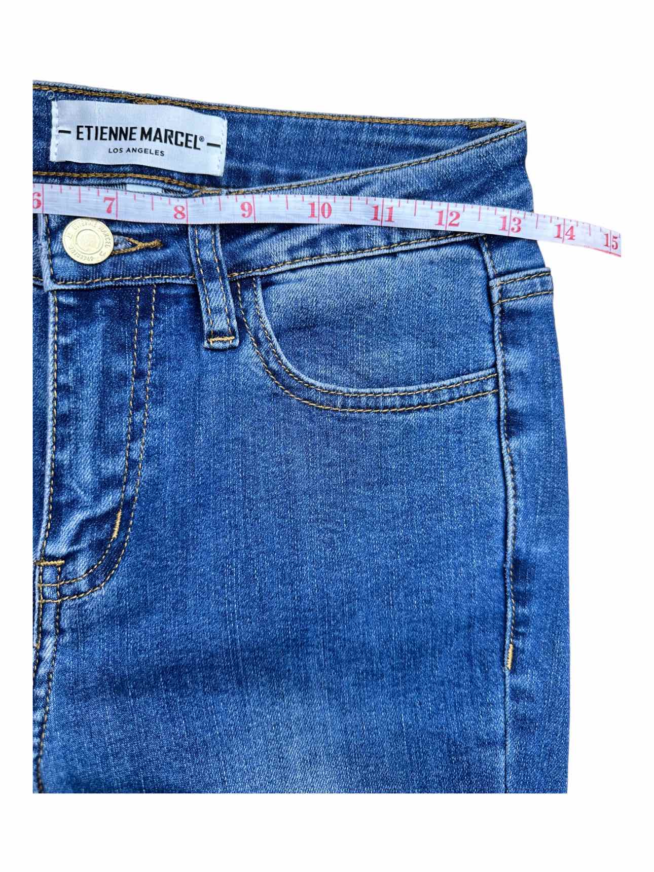 ETIENNE MARCEL Cropped Red Zipper Jeans Size 25