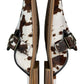 Donald Pliner 'SABEL' White/Brown Cow Print Mules Size 8.5