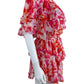 MISA Pink Maldive Marble Isella Mini Dress Size S Dress