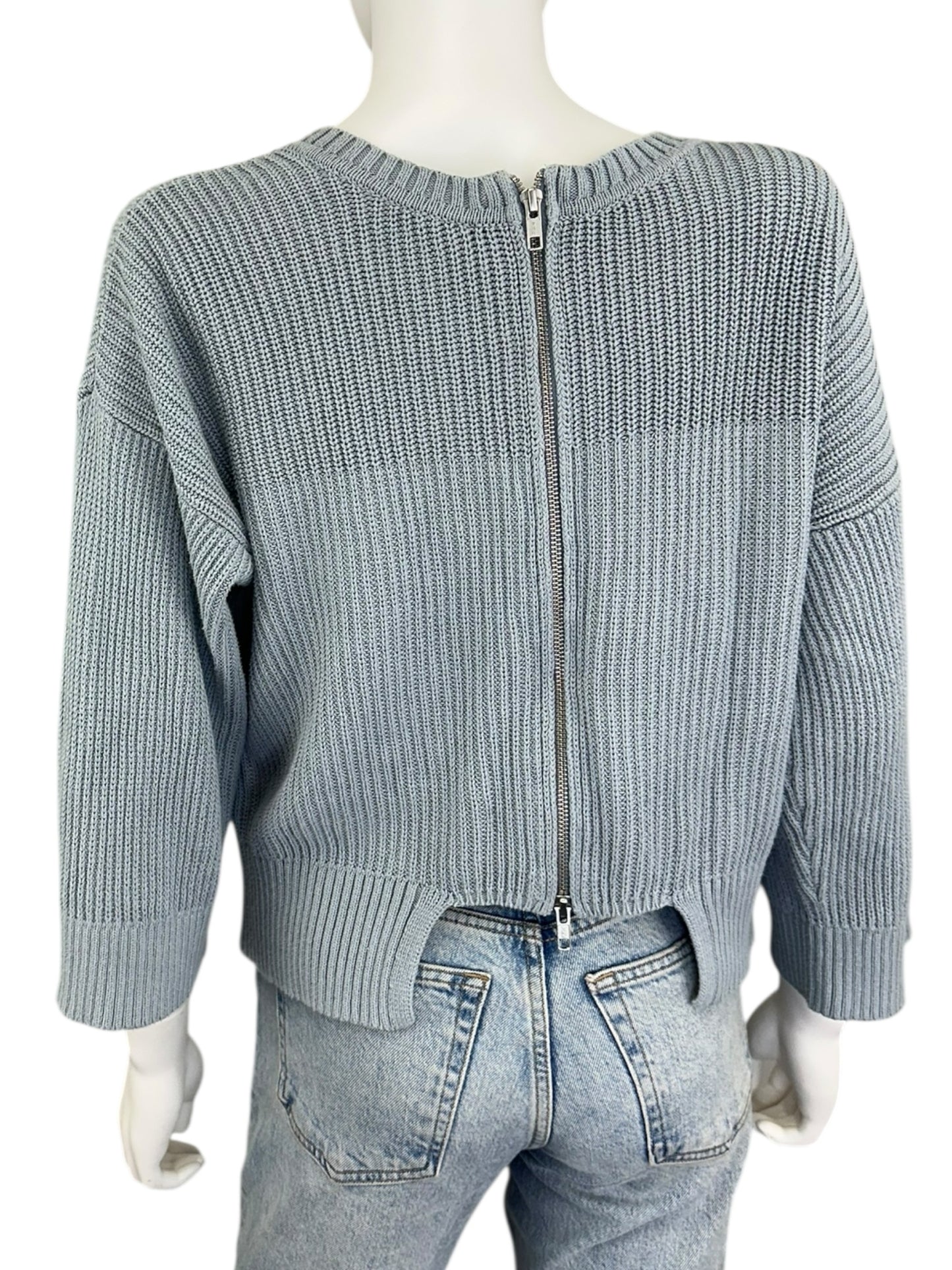 cabi Blue Reversible Fair Play Sweater Size S