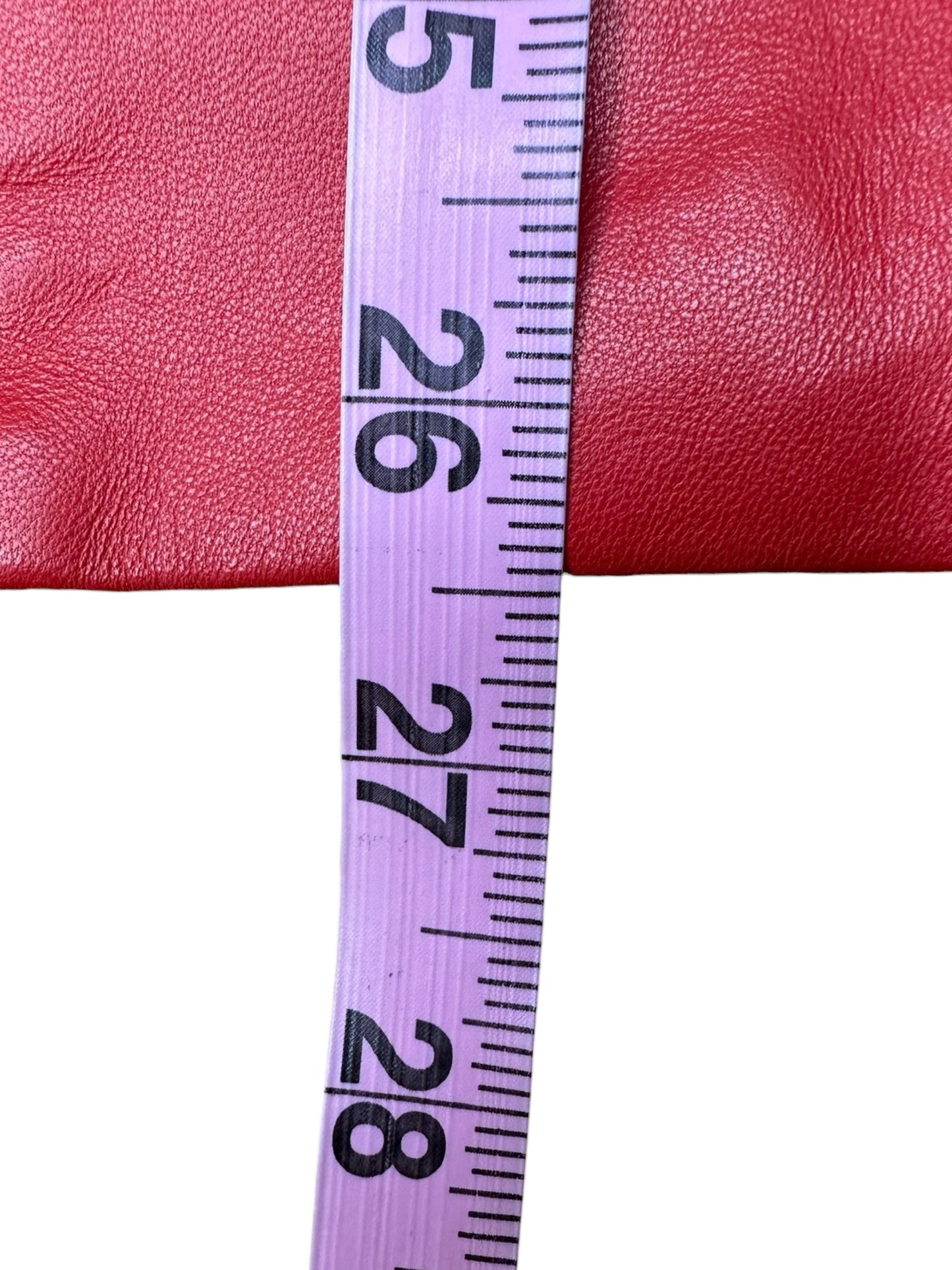 LAFAYETTE 148 NEW YORK Red Genuine Leather Jacket Size 8